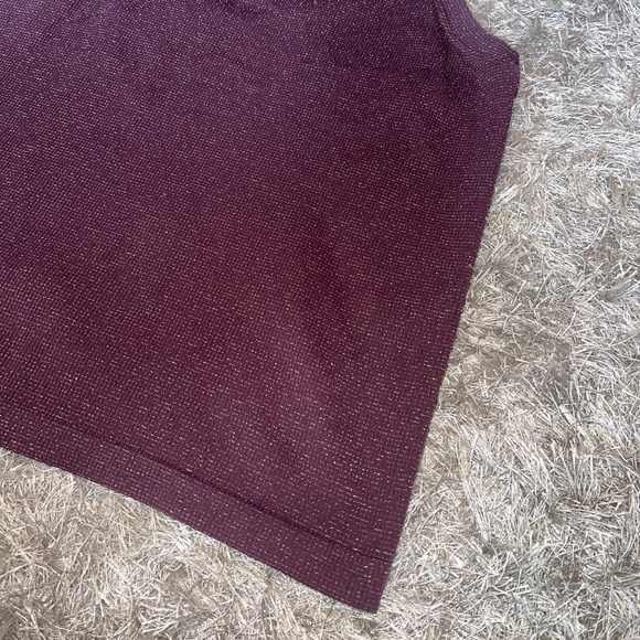 Athleta Spiced Cabernet Sparkle Momentum Seamless Racerback Tank Top - Picture 4 of 8